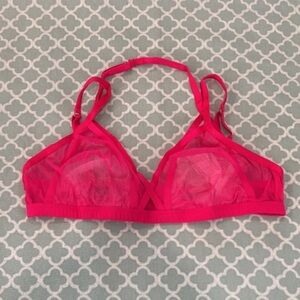 Victoria’s Secret Pink Mesh Strappy Bralette M NWT